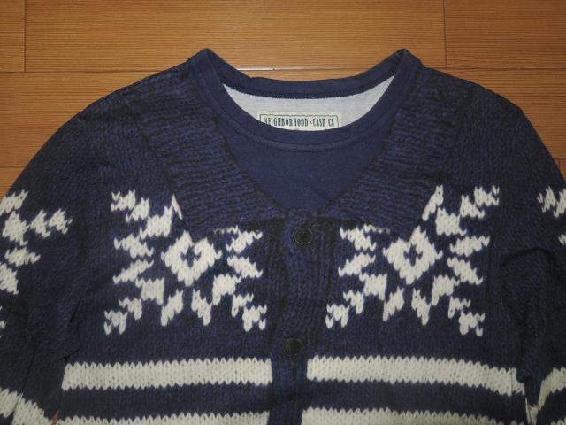 NEIGHBORHOODネイバーフッド×CASHCA転写ロンTシャツM紺 < ブランド  NEIGHBORHOODネイバーフッド×CASHCA転写ロンTシャツM紺 < ブランドの