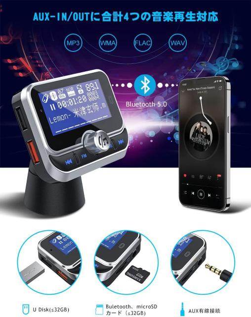 fmgX~b^[ bluetooth QC3.0}[dڂ4USB|[g AUX-IN/OUTɍv4̉yĐ  /oCN