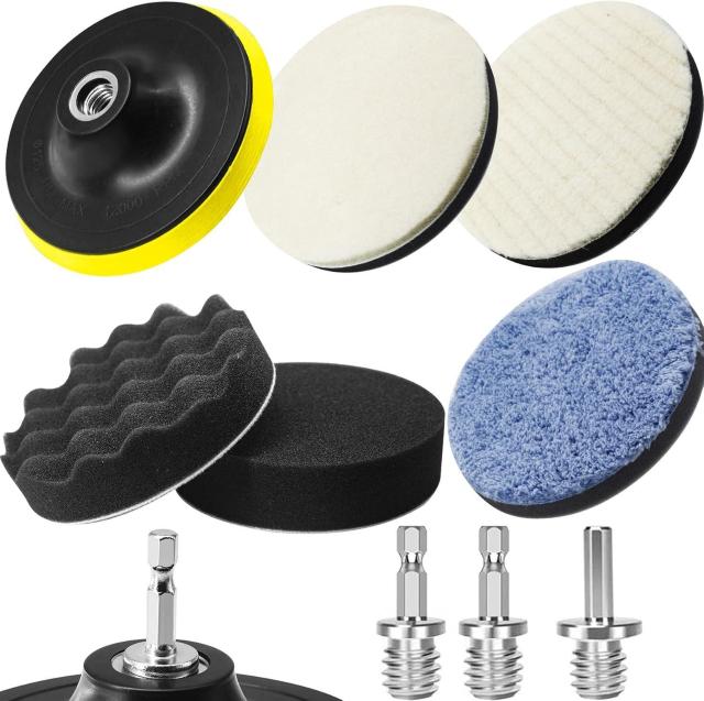 ポリッシャー バフ 125mm ポリッシャー インパクト用 スポンジ 9点セット < 自動車/バイク ポリッシャー バフ 125mm ポリッシャー インパクト用 スポンジ 9点セット < 自動車/バイク