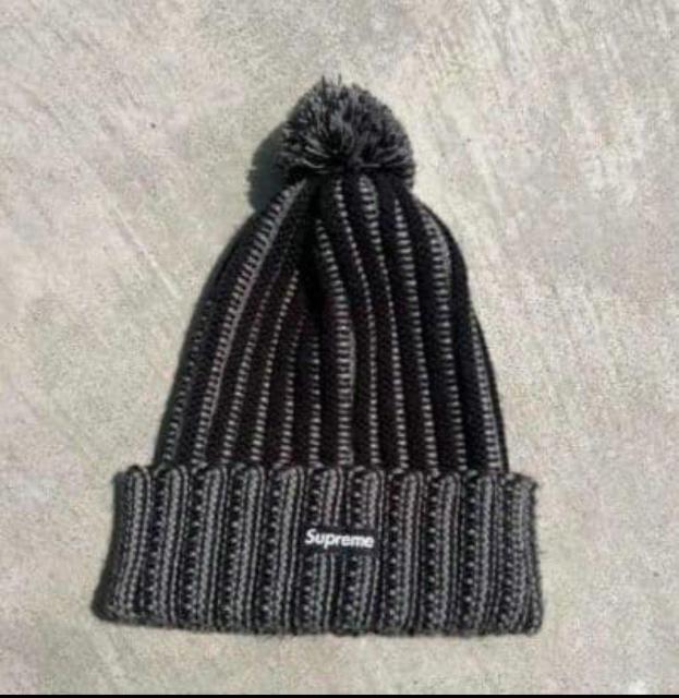 Supreme Contrast Stripe Beanie ボンボンニット帽/ビーニー < ブランド Supreme Contrast Stripe Beanie ボンボンニット帽/ビーニー < ブランドの