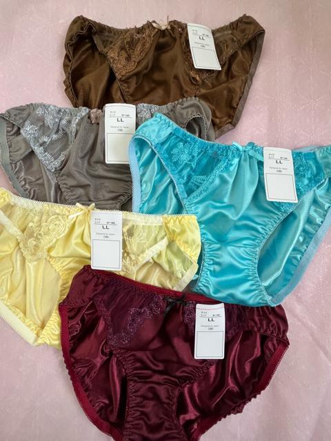 LLサイズ!5枚セット!光沢ツルツル素材!高貴品格!色とりどり!エレガント!ショーツ!No.翠 < 女性ファッション LLサイズ!5枚セット!光沢ツルツル素材!高貴品格!色とりどり!エレガント!ショーツ!No.翠 < 女性ファッションの