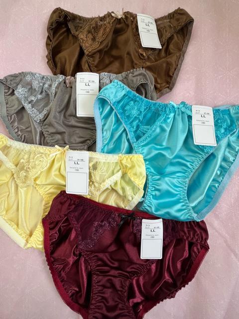 LLサイズ!5枚セット!光沢ツルツル素材!高貴品格!色とりどり!エレガント!ショーツ!No.翠 < 女性ファッション LLサイズ!5枚セット!光沢ツルツル素材!高貴品格!色とりどり!エレガント!ショーツ!No.翠 < 女性ファッションの