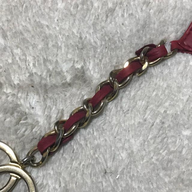 正規品 ヴィンテージ シャネル ピコローレ ワイドレザーベルト レッド < ブランド 正規品 ヴィンテージ シャネル ピコローレ ワイドレザーベルト レッド < ブランドの