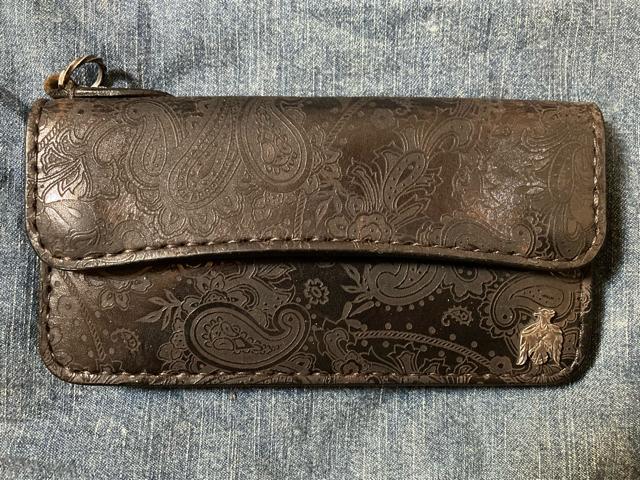 traffic leather works ペイズリー柄 トラッカーウォレット 本革 レザー 財布 メンズ レディース < 男性ファッション traffic leather works ペイズリー柄 トラッカーウォレット 本革 レザー 財布 メンズ レディース < 男性ファッションの