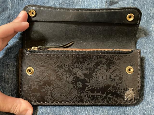 traffic leather works ペイズリー柄 トラッカーウォレット 本革 レザー 財布 メンズ レディース < 男性ファッション traffic leather works ペイズリー柄 トラッカーウォレット 本革 レザー 財布 メンズ レディース < 男性ファッションの