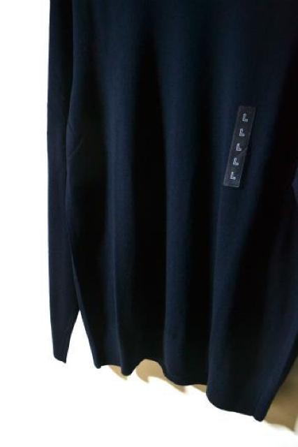 �V�i UNIQLO ���j�N�� �����m�N���[�l�b�N�Z�[�^�[ ���� �l�C�r�[ L �����Y �H�~ �j�b�g �L���C�� �r�W�l�X ���g�p �� �u�����h�� 