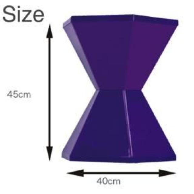 《New》収納もできる★ポップ*組み立て式スツール/チェアー(椅子)<パープル> < インテリア/ライフ 《New》収納もできる★ポップ*組み立て式スツール/チェアー(椅子)<パープル> < インテリア/ライフの