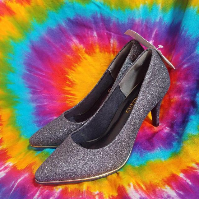 超大人Sexy(///ω///)ラメグリッター&ゴールドアクセント□ハイヒールパンプス□ < 女性ファッション  超大人Sexy(///ω///)ラメグリッター&ゴールドアクセント□ハイヒールパンプス□  < 女性ファッションの