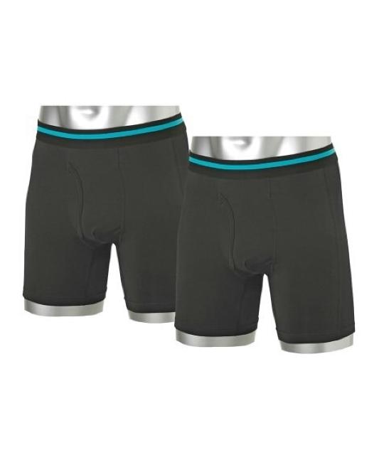 Mサイズ!2枚セット!男の黒!際立つ!光沢感ある!黒!吸汗速乾!接触冷感!ストレッチ、前開き!ボクサパンツ! < 男性ファッション  Mサイズ!2枚セット!男の黒!際立つ!光沢感ある!黒!吸汗速乾!接触冷感!ストレッチ、前開き!ボクサパンツ! < 男性ファッションの