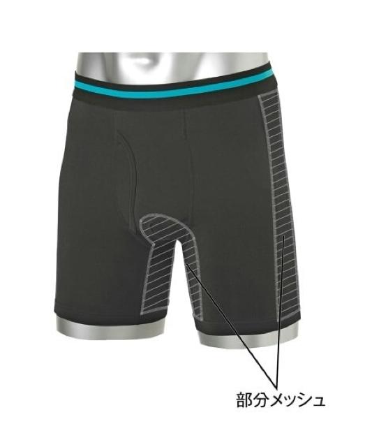 Mサイズ!2枚セット!男の黒!際立つ!光沢感ある!黒!吸汗速乾!接触冷感!ストレッチ、前開き!ボクサパンツ! < 男性ファッション  Mサイズ!2枚セット!男の黒!際立つ!光沢感ある!黒!吸汗速乾!接触冷感!ストレッチ、前開き!ボクサパンツ! < 男性ファッションの