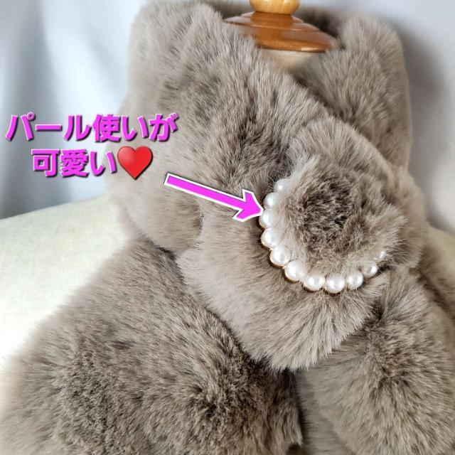 込み★Autuma&Winter★パール使い!激可愛い!ファーマフラー★ < 女性ファッション  込み★Autuma&Winter★パール使い!激可愛い!ファーマフラー★ < 女性ファッションの