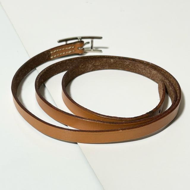 美品 HERMES エルメス アピ3 レザー ロングブレスレット バングル チョーカー < ブランド 美品 HERMES エルメス アピ3 レザー ロングブレスレット バングル チョーカー < ブランドの