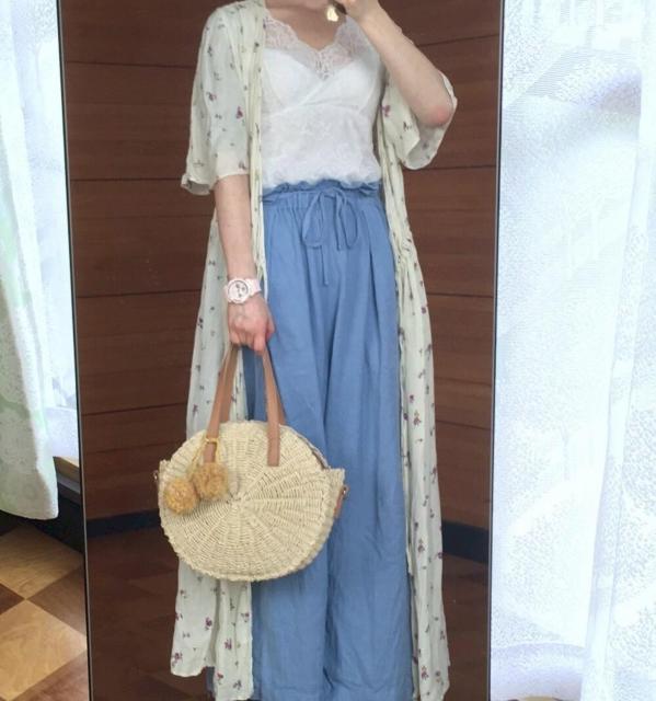 ◆niko and…/ニコアンド◆レーヨン花柄カシュクールワンピース★ホワイト3*美品♪ < ブランド  ◆niko and…/ニコアンド◆レーヨン花柄カシュクールワンピース★ホワイト3*美品♪  < ブランドの