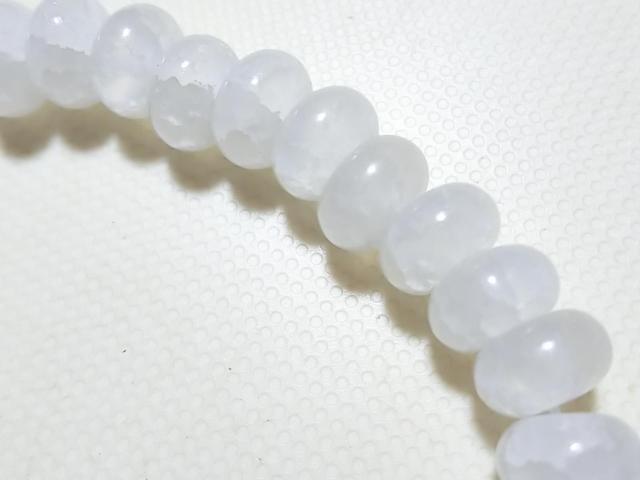 天然石★龍紋瑪瑙 (ホワイト)ロンデル8mm ブレス < 女性アクセサリー/時計 天然石★龍紋瑪瑙 (ホワイト)ロンデル8mm ブレス < 女性アクセサリー/時計の