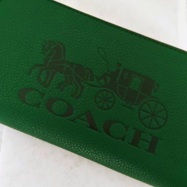 新品COACH ホース&キャリッジ アコーディオンジップアラウンドウォレット 長財布 グリーン < ブランド 新品COACH ホース&キャリッジ アコーディオンジップアラウンドウォレット 長財布 グリーン < ブランドの