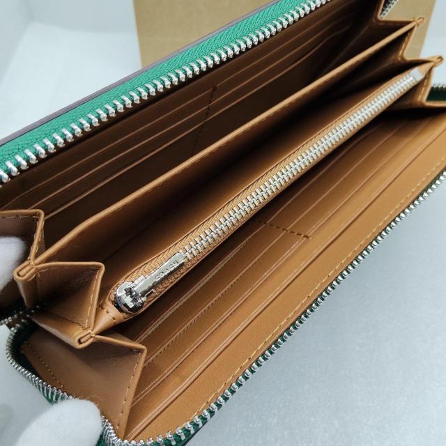 新品COACH ホース&キャリッジ アコーディオンジップアラウンドウォレット 長財布 グリーン < ブランド 新品COACH ホース&キャリッジ アコーディオンジップアラウンドウォレット 長財布 グリーン < ブランドの