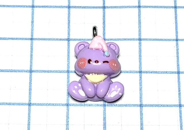 5296 小さめの帽子のくまちゃん ラベンダー色 2個 樹脂パーツ アクセサリーチャーム < ペット/手芸/園芸 5296 小さめの帽子のくまちゃん ラベンダー色 2個 樹脂パーツ アクセサリーチャーム < ペット/手芸/園芸の