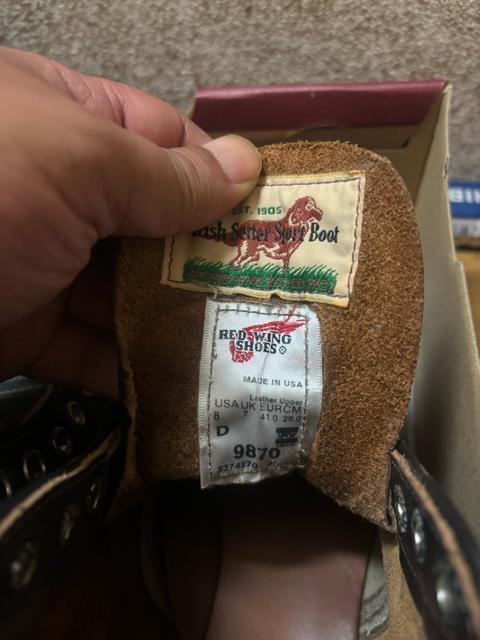 �����i RED WING 9870 ���^�O8165���� 6�C���` �v���[���g�D �u���b�N�E�N�����_�C�N(���c) �� �j���t�@�b�V������ 