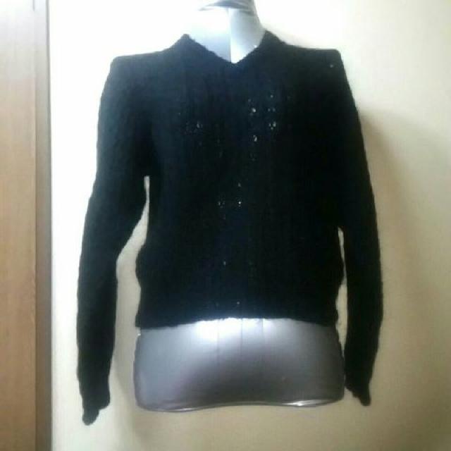 used★モヘアvネックショート丈セーター黒 < 女性ファッション  used★モヘアvネックショート丈セーター黒  < 女性ファッションの