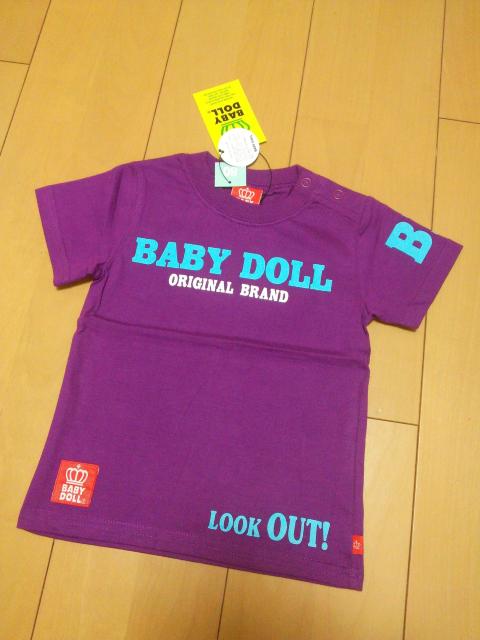 新品袖BDTシャツ紫80ベビードールBABYDOLLベビド < ブランド  新品袖BDTシャツ紫80ベビードールBABYDOLLベビド < ブランドの