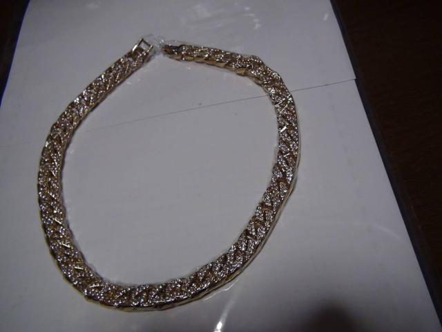 Trendsmaxのネックレス金メッキステンレス 4面カット新品NO3 !。 < 男性アクセサリー/時計  Trendsmaxのネックレス金メッキステンレス 4面カット新品NO3 !。 < 男性アクセサリー/時計の