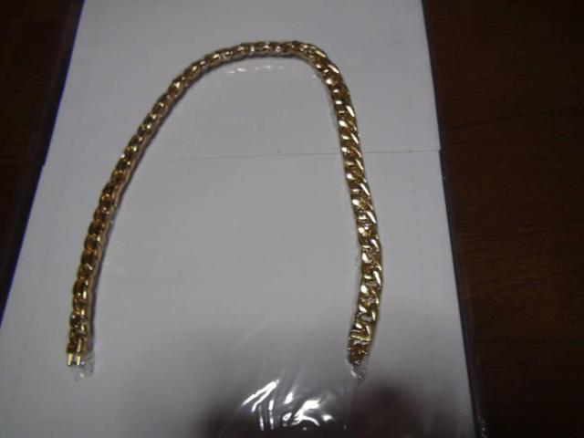 Trendsmaxのネックレス金メッキステンレス 4面カット新品NO3 !。 < 男性アクセサリー/時計  Trendsmaxのネックレス金メッキステンレス 4面カット新品NO3 !。 < 男性アクセサリー/時計の