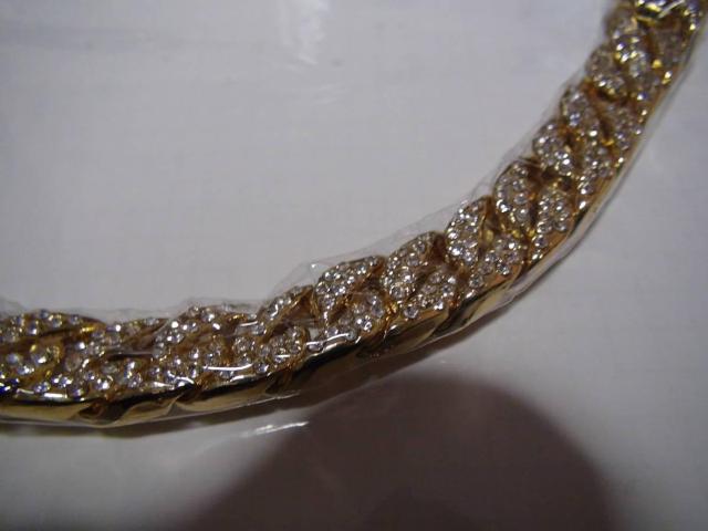 Trendsmaxのネックレス金メッキステンレス 4面カット新品NO3 !。 < 男性アクセサリー/時計  Trendsmaxのネックレス金メッキステンレス 4面カット新品NO3 !。 < 男性アクセサリー/時計の