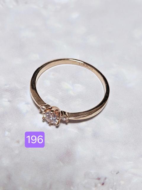 (196) ラインストーン ピンクゴールド 指輪 リング 23号 < 女性アクセサリー/時計 (196) ラインストーン ピンクゴールド 指輪 リング 23号 < 女性アクセサリー/時計の