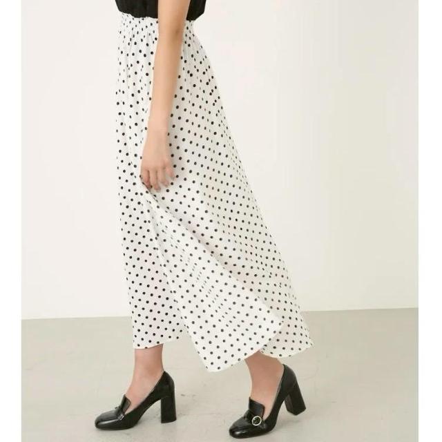 ◆rienda/リエンダ◆ドットコンビマキシワンピース★ピンクF*秋冬コーデ美品♪ < ブランド  ◆rienda/リエンダ◆ドットコンビマキシワンピース★ピンクF*秋冬コーデ美品♪ < ブランドの