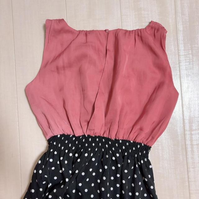 ◆rienda/リエンダ◆ドットコンビマキシワンピース★ピンクF*秋冬コーデ美品♪ < ブランド  ◆rienda/リエンダ◆ドットコンビマキシワンピース★ピンクF*秋冬コーデ美品♪ < ブランドの