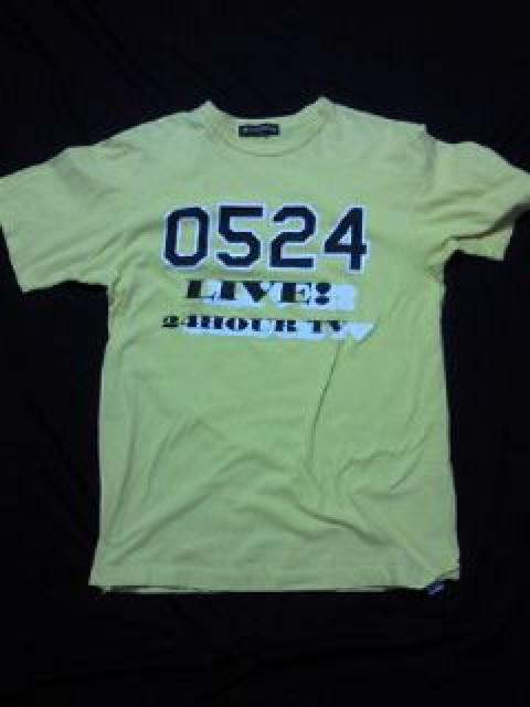 日テレ NTV 24時間テレビ SMAP 香取 草なぎ 司会 チャリティー Tシャツ 黄 L < タレントグッズ  日テレ NTV 24時間テレビ SMAP 香取 草なぎ 司会 チャリティー Tシャツ 黄 L < タレントグッズの