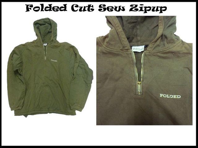新 ヴィンテージ FOLDED フード付ハーフジップパーカ XL < 男性ファッション  新 ヴィンテージ FOLDED フード付ハーフジップパーカ XL < 男性ファッションの