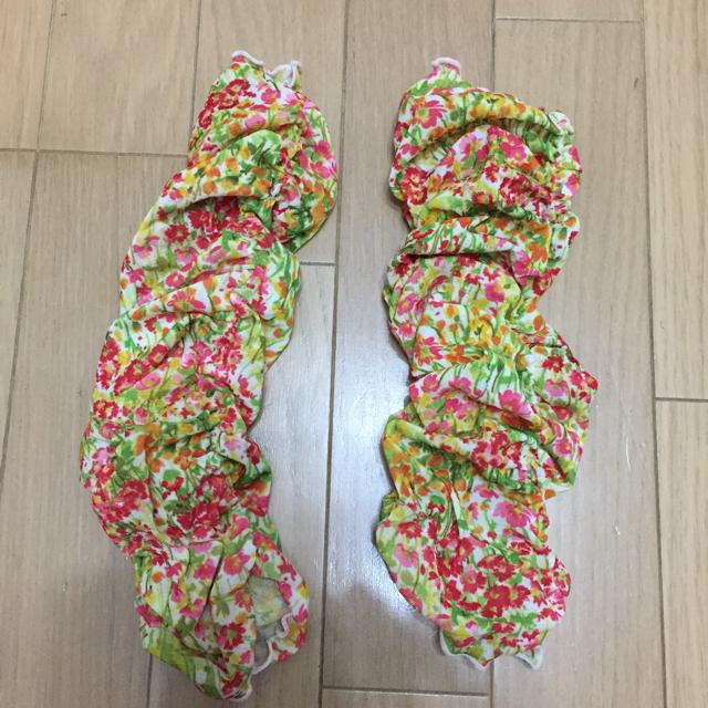 手首や足首のお洒落に 花柄のくしゅくしゅカバー < 女性ファッション  手首や足首のお洒落に 花柄のくしゅくしゅカバー  < 女性ファッションの