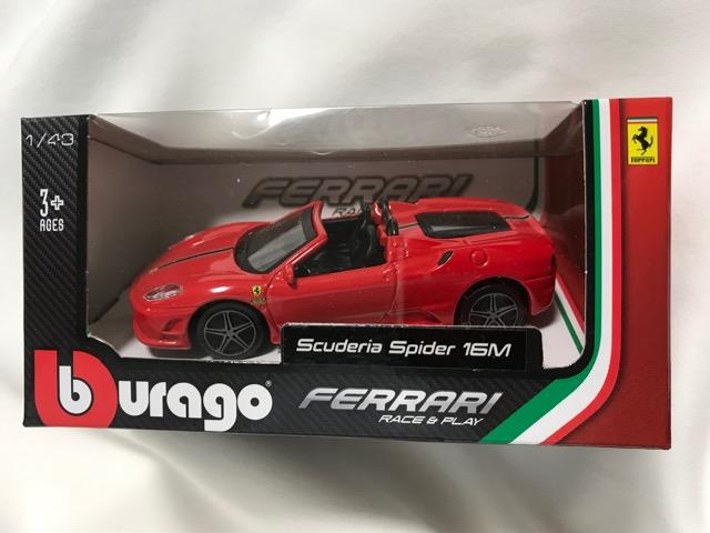 burago Ferrari フェラーリ S cuderia spider 16M ミニカー < ホビー  burago Ferrari フェラーリ S cuderia spider 16M ミニカー  < ホビーの