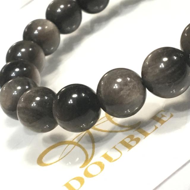 《No.048》強シラー シルバーオブシディアン 内径16cm 10mm < 女性アクセサリー/時計  《No.048》強シラー シルバーオブシディアン 内径16cm 10mm  < 女性アクセサリー/時計の