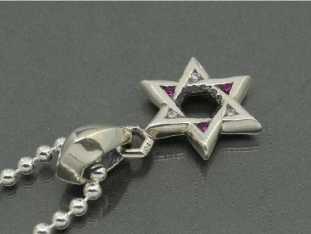 CHROME HEARTS/クロムハーツ /新品加工/スター オブ ダビデ チャーム/パヴェ/ボールチェーン/50cm < ブランド  CHROME HEARTS/クロムハーツ /新品加工/スター オブ ダビデ チャーム/パヴェ/ボールチェーン/50cm < ブランドの