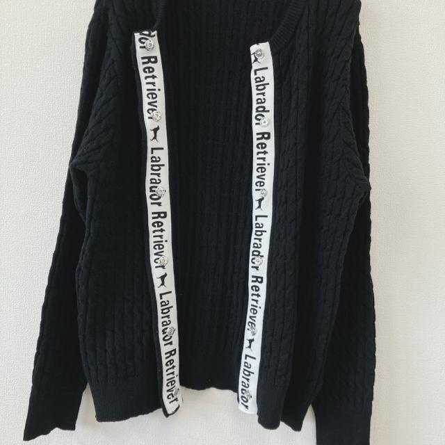 ラブラドールレトリーバー ケーブルニットカーディガン L ラインロゴ < 女性ファッション ラブラドールレトリーバー ケーブルニットカーディガン L ラインロゴ < 女性ファッションの