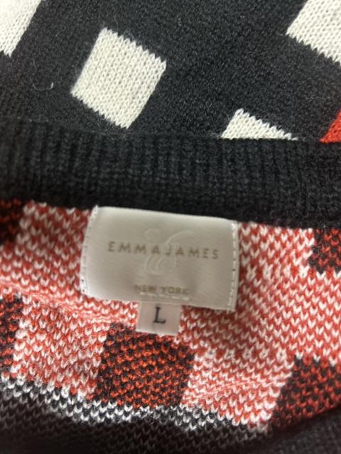 【美品】EMMA JAMES ニットワンピース L モダン柄 上品シルエット < 女性ファッション 【美品】EMMA JAMES ニットワンピース L モダン柄 上品シルエット < 女性ファッションの