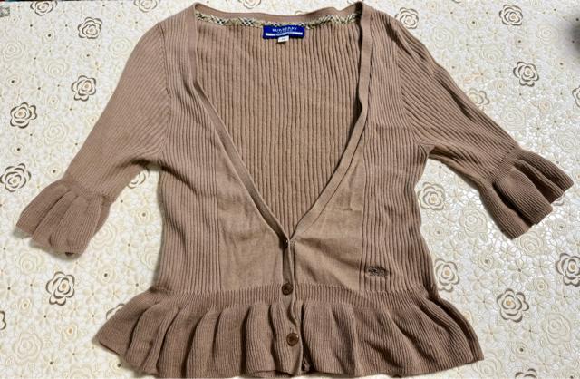 BURBERRY �x�[�W�� �J�[�f�B�K�� 38  �� �u�����h�� 