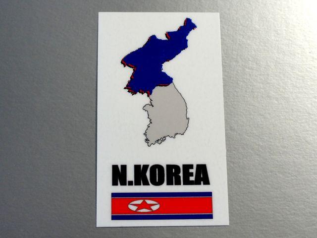 M1■北朝鮮国旗ステッカー MAPデザイン■シール < 自動車/バイク M1■北朝鮮国旗ステッカー MAPデザイン■シール < 自動車/バイク