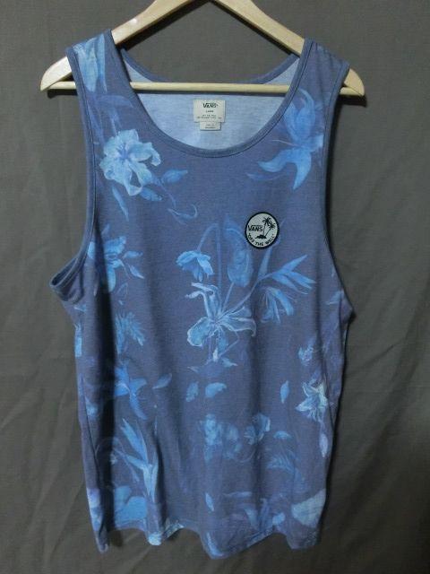 USA購入 バンズ【Vans】ハイビスカス柄ワッペン付タンクTOP US L < 男性ファッション  USA購入 バンズ【Vans】ハイビスカス柄ワッペン付タンクTOP US L  < 男性ファッションの