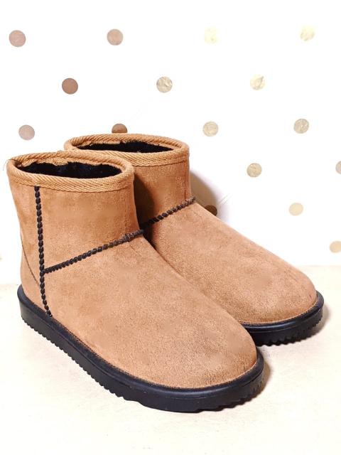 新品 23.5cm L ボア ムートンブーツ ショート 茶色 ブーツ 茶 < 女性ファッション 新品 23.5cm L ボア ムートンブーツ ショート 茶色 ブーツ 茶 < 女性ファッションの