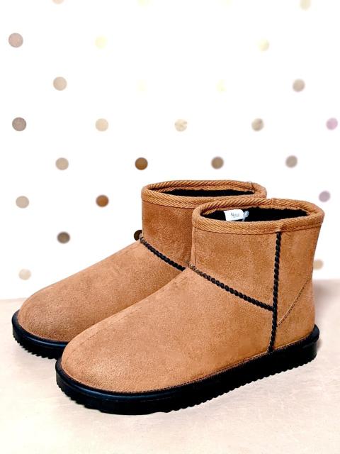 新品 23.5cm L ボア ムートンブーツ ショート 茶色 ブーツ 茶 < 女性ファッション 新品 23.5cm L ボア ムートンブーツ ショート 茶色 ブーツ 茶 < 女性ファッションの