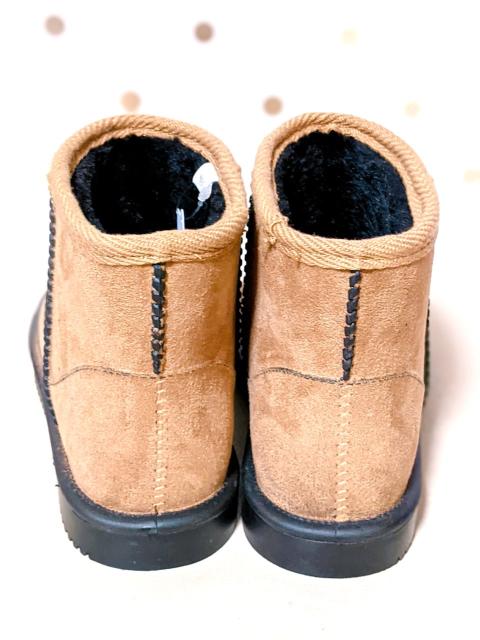 新品 23.5cm L ボア ムートンブーツ ショート 茶色 ブーツ 茶 < 女性ファッション 新品 23.5cm L ボア ムートンブーツ ショート 茶色 ブーツ 茶 < 女性ファッションの