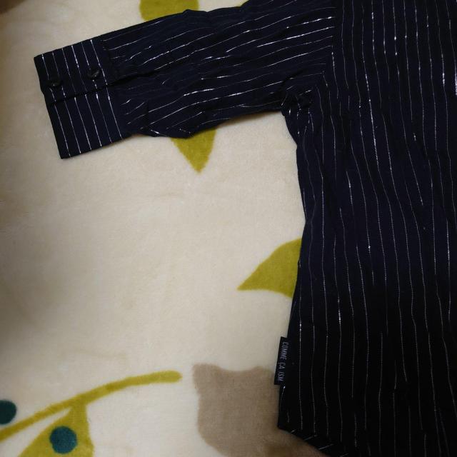 美品・COMME CA ISM・ストライプシャツ・100p < ブランド  美品・COMME CA ISM・ストライプシャツ・100p < ブランドの