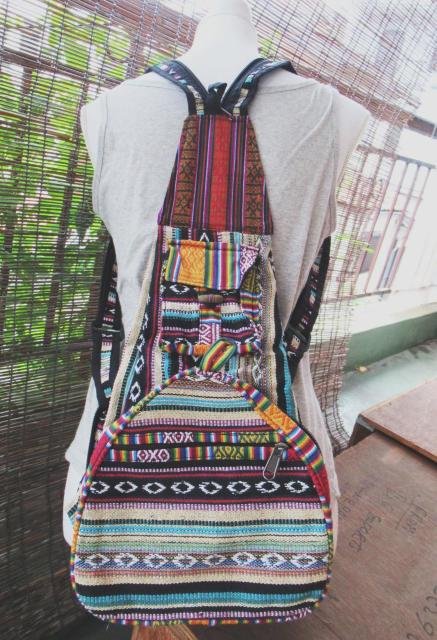 折りたためる*ネパールゲリコットンリュックサック 8 < 女性ファッション 折りたためる*ネパールゲリコットンリュックサック 8 < 女性ファッションの