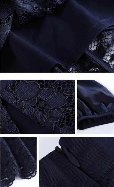レーストップススラックスパンツのパンツドレス/大きめ XXL ブラック < 女性ファッション  レーストップススラックスパンツのパンツドレス/大きめ XXL ブラック < 女性ファッションの