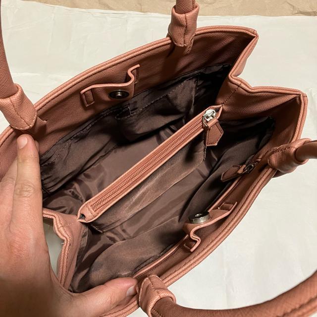 【ノーブランド扱い】 レザー / ハンドバッグ / ピンク < 女性ファッション  【ノーブランド扱い】 レザー / ハンドバッグ / ピンク < 女性ファッションの