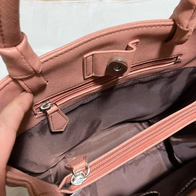 【ノーブランド扱い】 レザー / ハンドバッグ / ピンク < 女性ファッション  【ノーブランド扱い】 レザー / ハンドバッグ / ピンク < 女性ファッションの