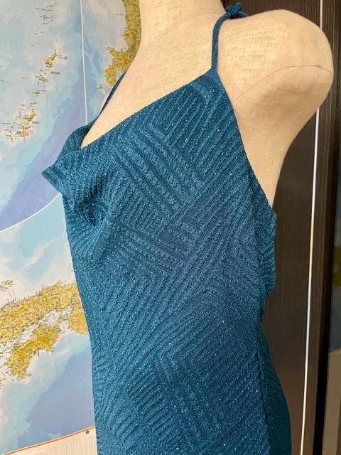 シャーロットルッセ 青いキラキラスドレス Lサイズ made in USA < 女性ファッション  シャーロットルッセ 青いキラキラスドレス Lサイズ made in USA < 女性ファッションの